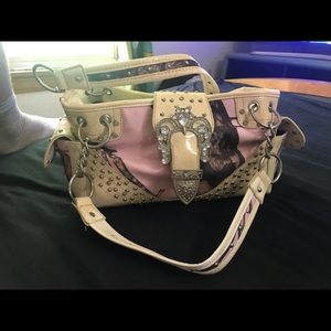 Camo pink purse